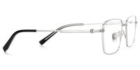 Slate - Rectangle Silver Eyeglasses | Vooglam