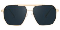 Kadience - Aviator Grey Sunglasses | Vooglam Angle View