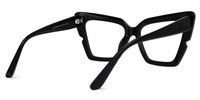 Fabiano - Cat Eye Black Eyeglasses | Vooglam Side View