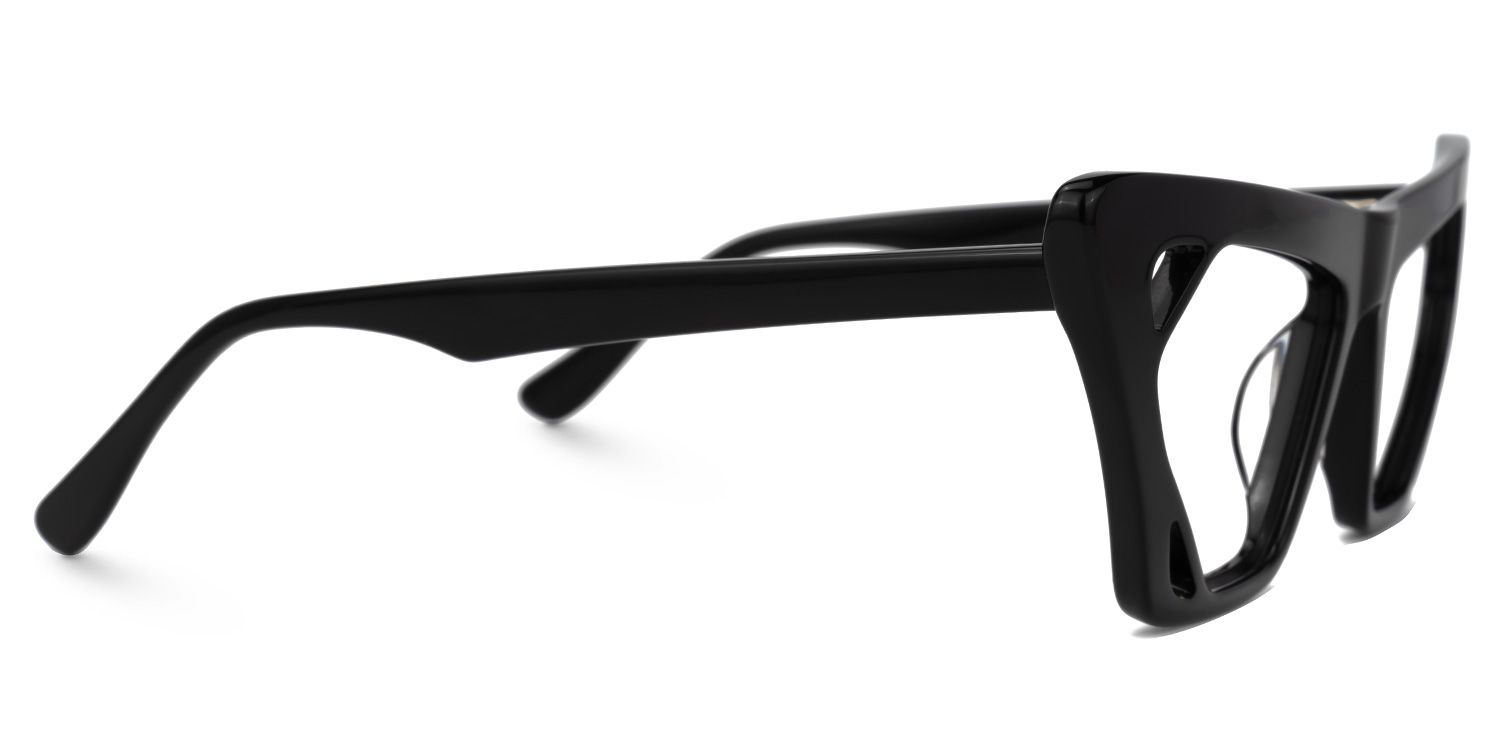 Cadogan - Cat Eye Black Eyeglasses | Vooglam 4