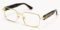 Ubuntu - Rectangle Gold Eyeglasses - 3