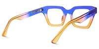 Haldis - Square Two-tone Eyeglasses | Vooglam Side View