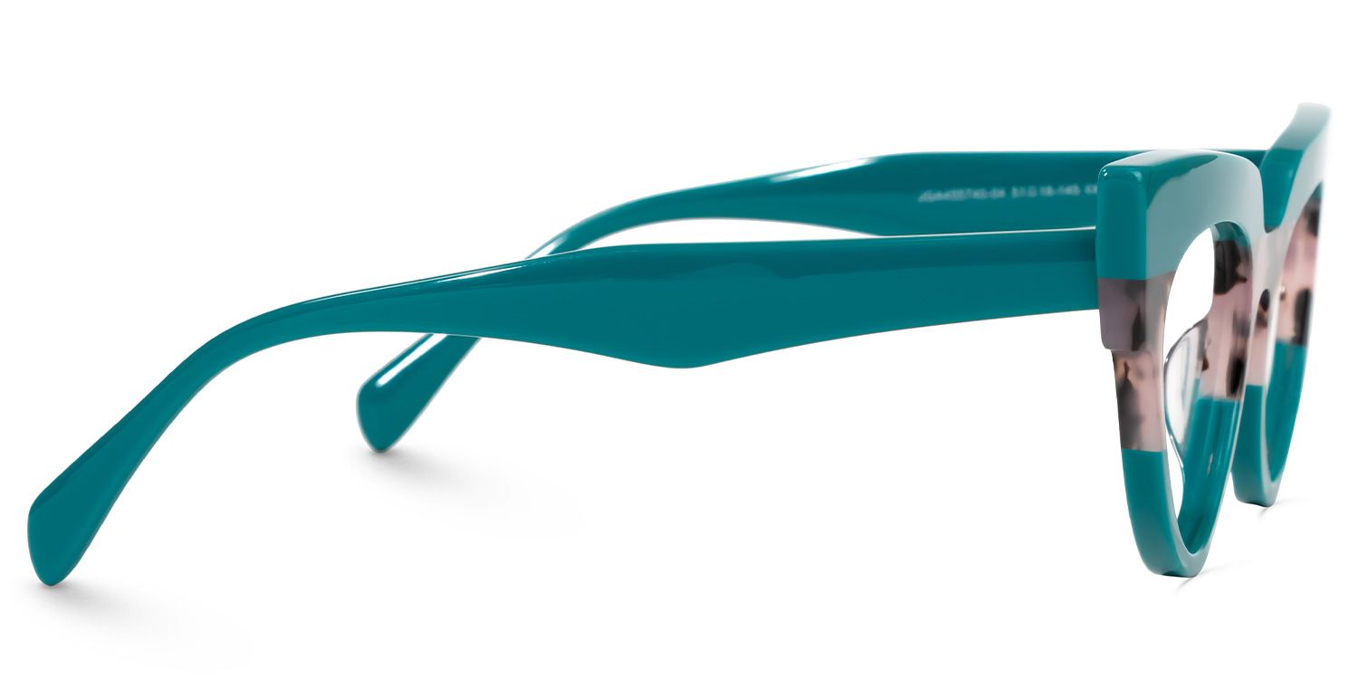Bandit - Cat Eye Green Eyeglasses | Vooglam 4