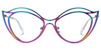 Hilleary - Geometric Multicolor Eyeglasses | Vooglam Angle View