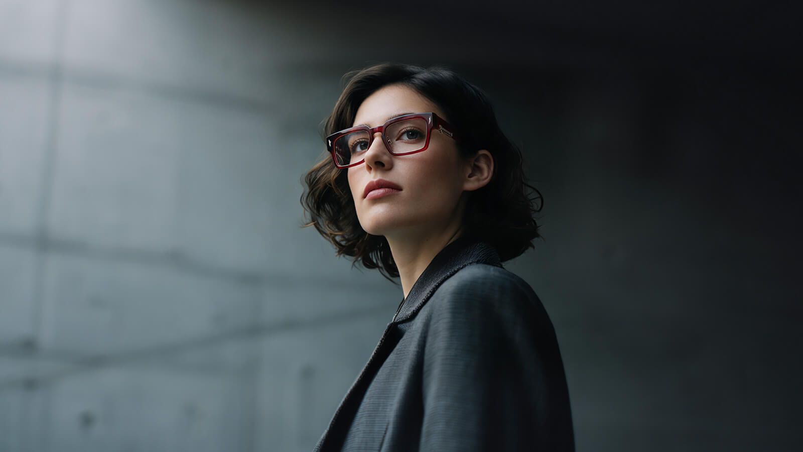 teacher with Gray Transparent Sword Glasses