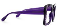 Fayiz - Square Purple Eyeglasses | Vooglam 