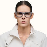 The Programmer - Rectangle Silver Eyeglasses - 5