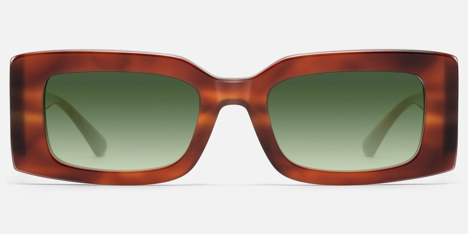 Aurelia - Red Tortoise Gradient Sunglasses | Vooglam Angle View
