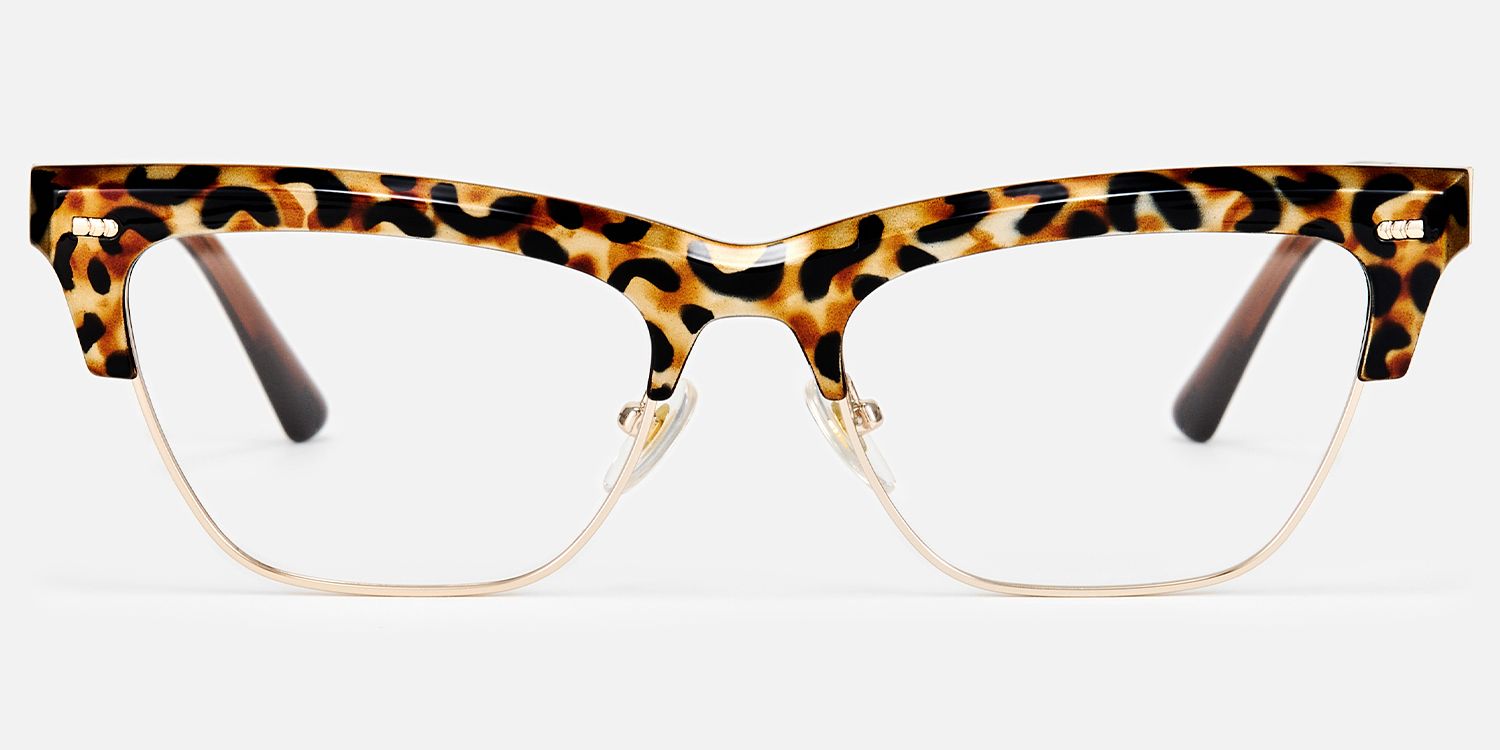 Gabriella - Cat Eye Tortoise Eyeglasses | Vooglam Angle View