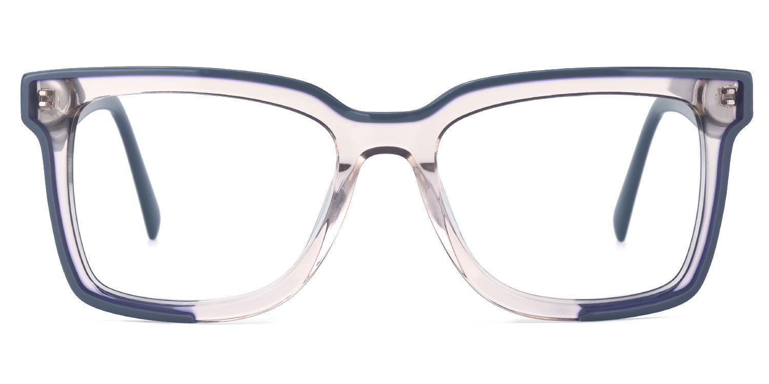 Derecho - Rectangle Pink Eyeglasses | Vooglam Angle View