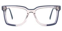 Derecho - Rectangle Pink Eyeglasses | Vooglam Angle View