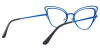 Elki - Cat Eye Blue Eyeglasses | Vooglam Side View