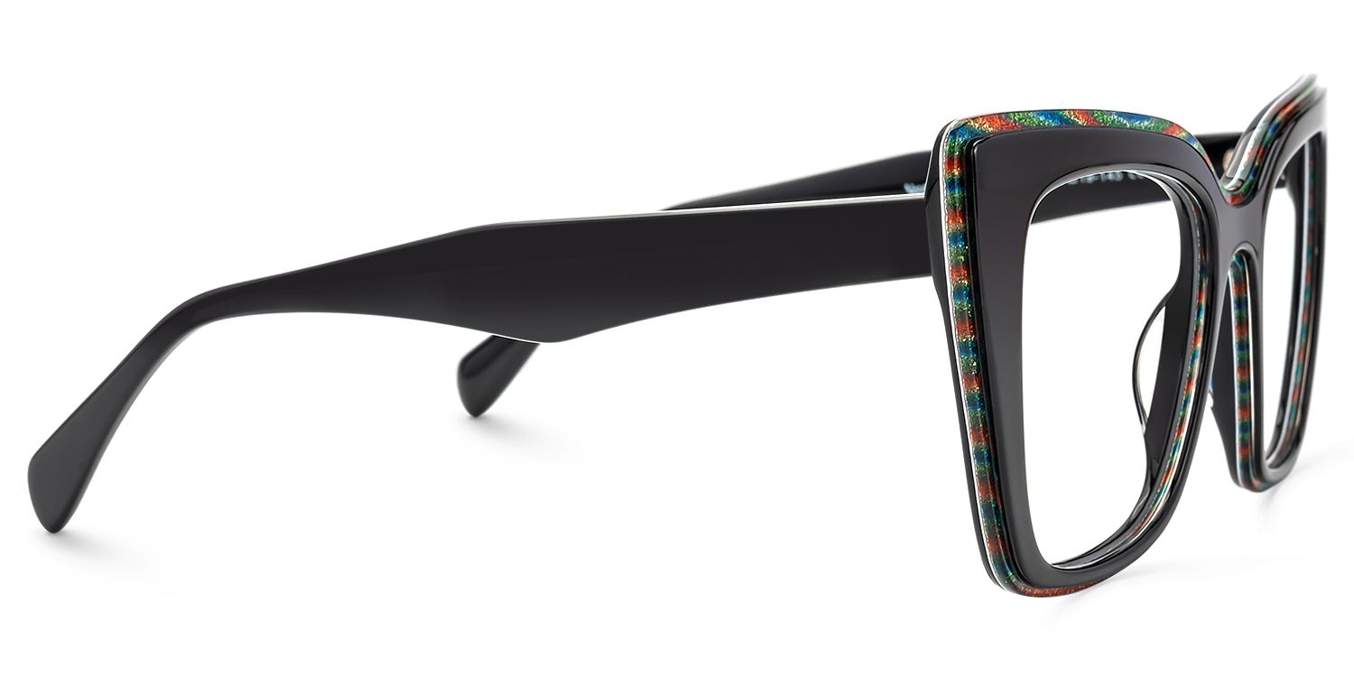 Kaipo - Square Black Eyeglasses | Vooglam 4