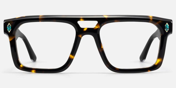 Bastion - Tortoise Aviator Glasses | Vooglam