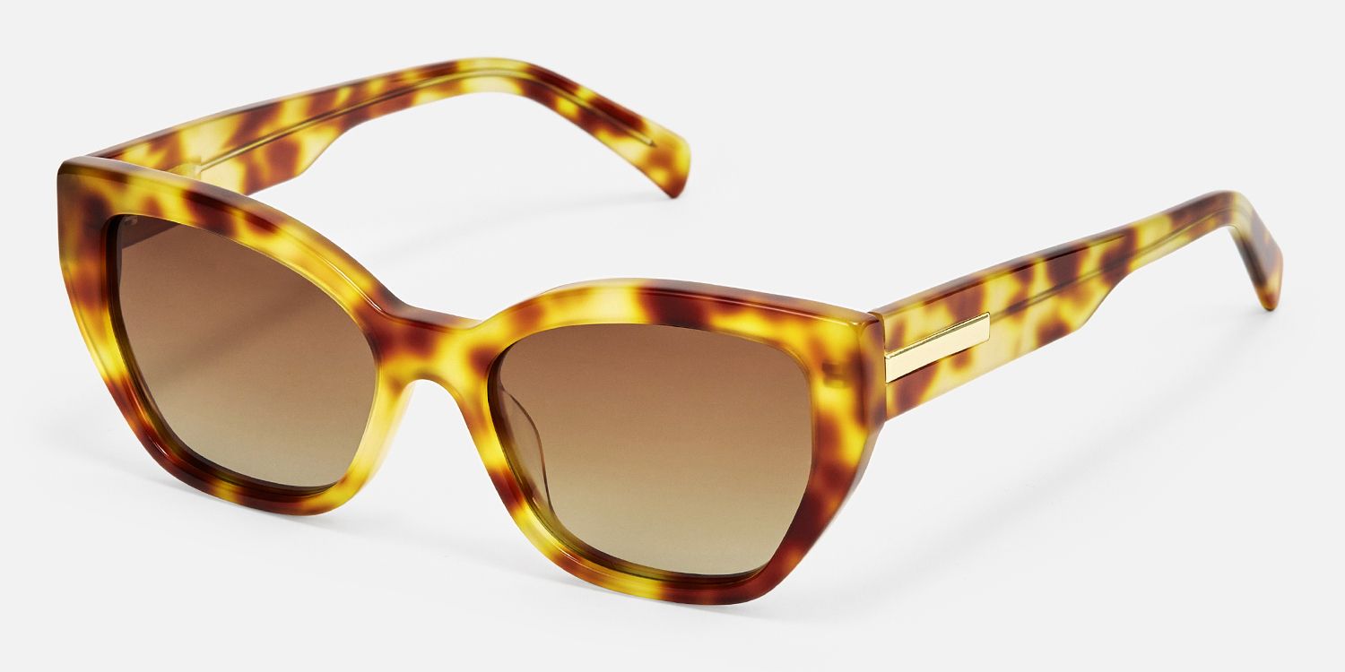 Drift - Cat Eye Tortoise Sunglasses | Vooglam Front View
