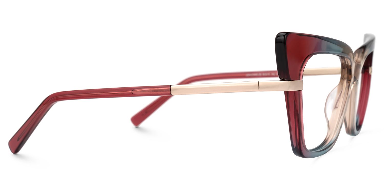 Mariana - Cat Eye Multicolor Eyeglasses | Vooglam 4