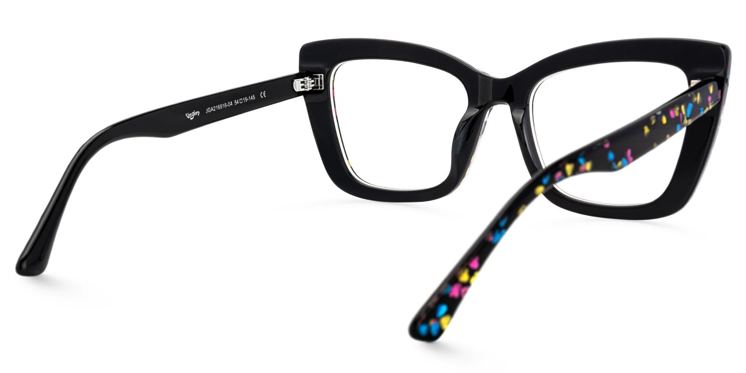 Palesa - Cat Eye Pattern Eyeglasses | Vooglam Side View