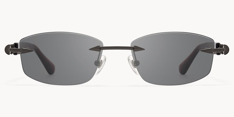 Fracture - Rectangle Red Sunglasses