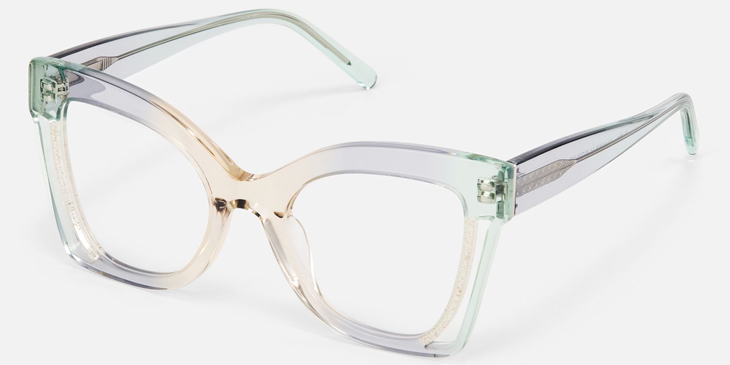 Destiney Butterfly Grey Ombre Prescription Glasses | Vooglam Front View