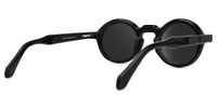 Deepnita - Round Black Sunglasses | Vooglam Side View