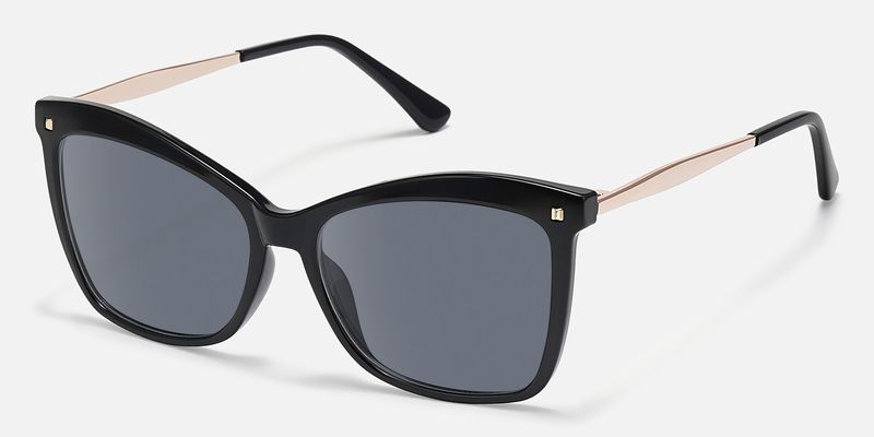 Libby - Butterfly Black Sunglasses