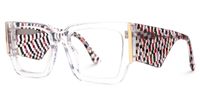 Fantasia - Rectangle Crystal Eyeglasses | Vooglam Front View