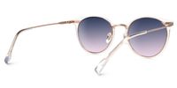 Eady - Round Crystal Sunglasses | Vooglam Side View