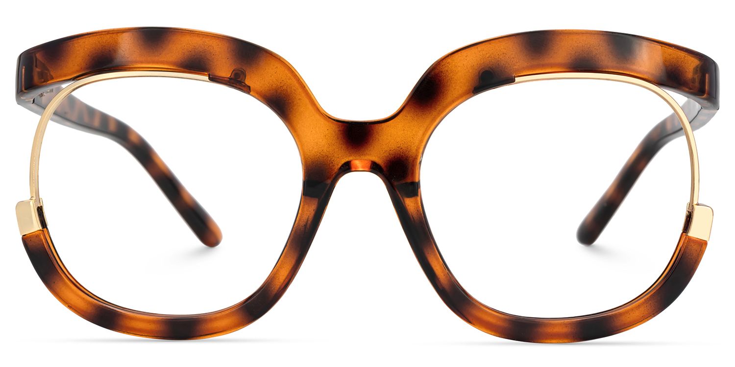 Fredia - Chunky Tortoise Shell Eyeglasses | Vooglam Angle View
