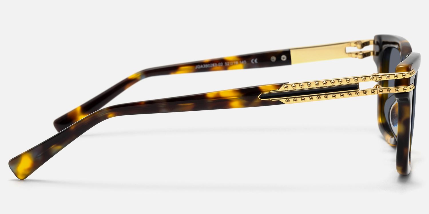 Anansi - Tortoise Rectangle Sunglasses | Vooglam Side View