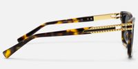 Anansi - Tortoise Rectangle Sunglasses | Vooglam Side View
