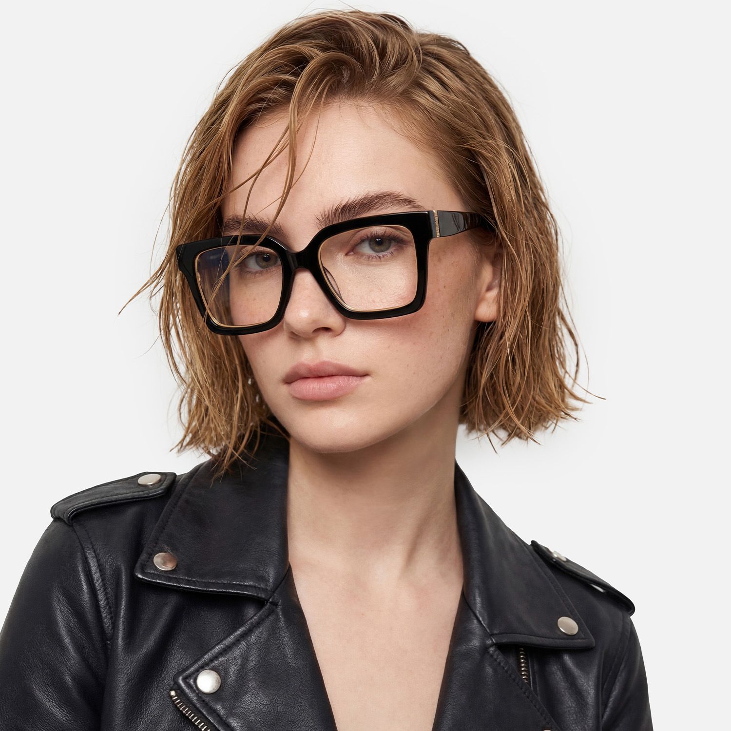 Explore the design story of Ibrahim - Square Black Eyeglasses | Vooglam