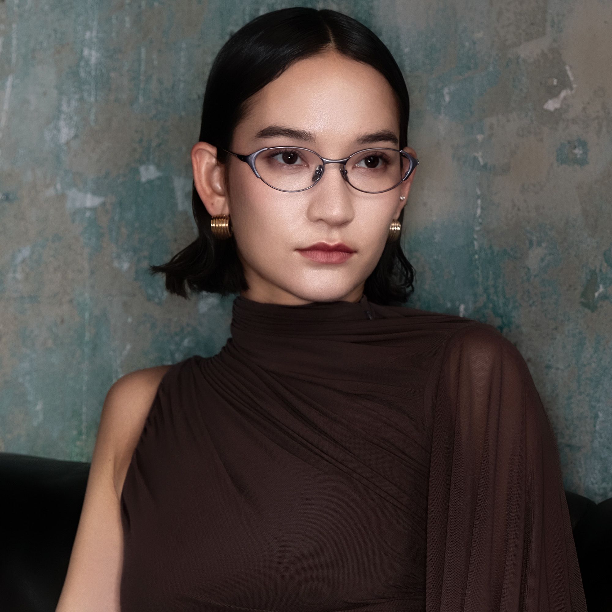 Explore the design story of Ebisu - Purple Metal Rimmed Oval Glasses | Vooglam