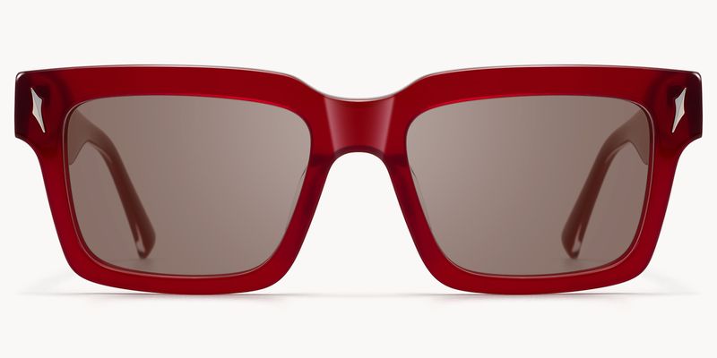 Razor - Rectangle Red Sunglasses