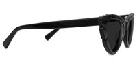 Edana - Cat Eye Black Sunglasses | Vooglam 
