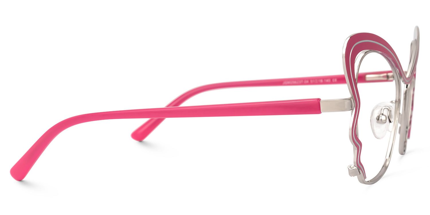 Adonia - Butterfly Violet/Red Eyeglasses | Vooglam 4