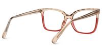 Darrion - Rectangle Tortoise/Red Eyeglasses - 3