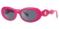 Royale - Oval Pink Sunglasses - 2