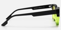 Strobe - Rectangle Two-tone Sunglasses | Vooglam Side View