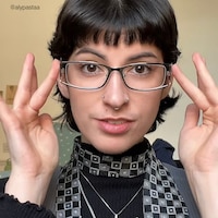 Elle - Rectangle Silver Eyeglasses - 8