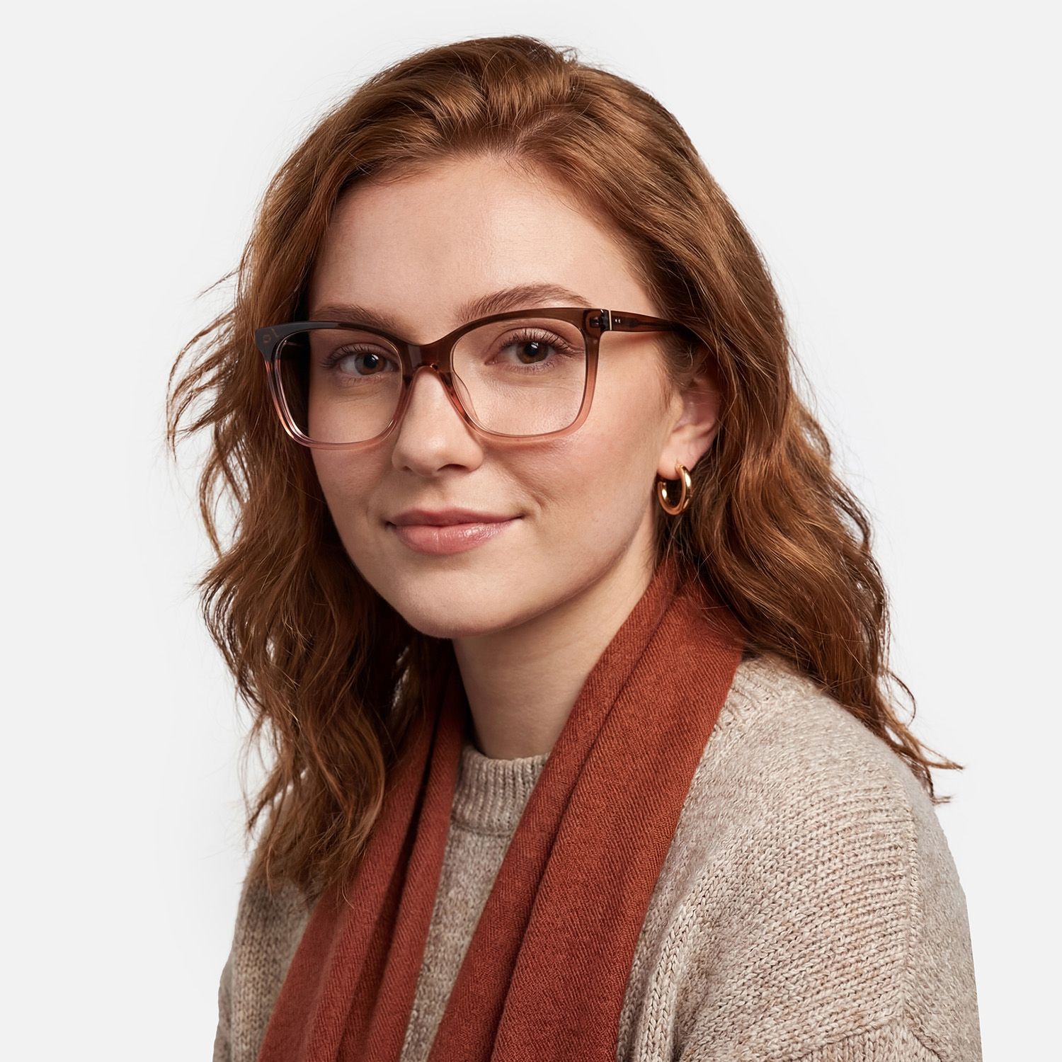 Explore the design story of Jaelle - Square Brown Eyeglasses | Vooglam