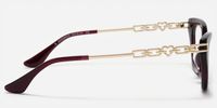 Siren - Cat Eye Red Eyeglasses | Vooglam Side View