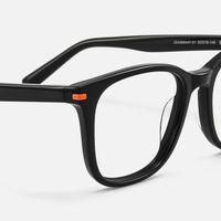 Holo - Square Black Eyeglasses | Vooglam Design Details