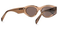Aura - Cat Eye Champagne Sunglasses - 3