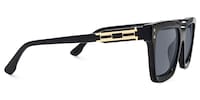 Cavalier - Rectangle Black Sunglasses - 4