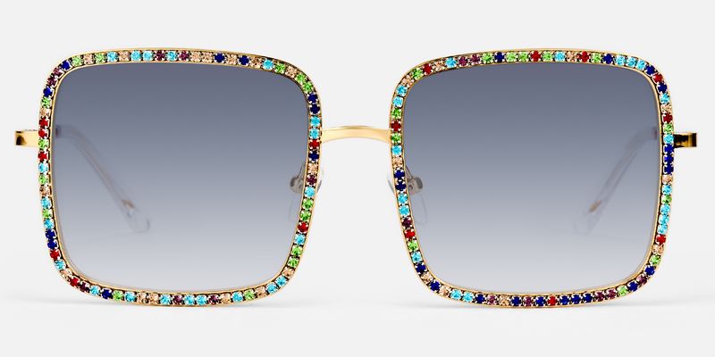 Kafele - Square Multicolor Sunglasses