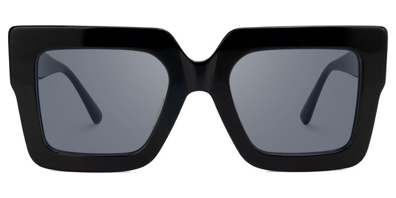 Charisse - Square Black Sunglasses