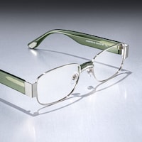 Nyame - Rectangle Silver Eyeglasses - 1