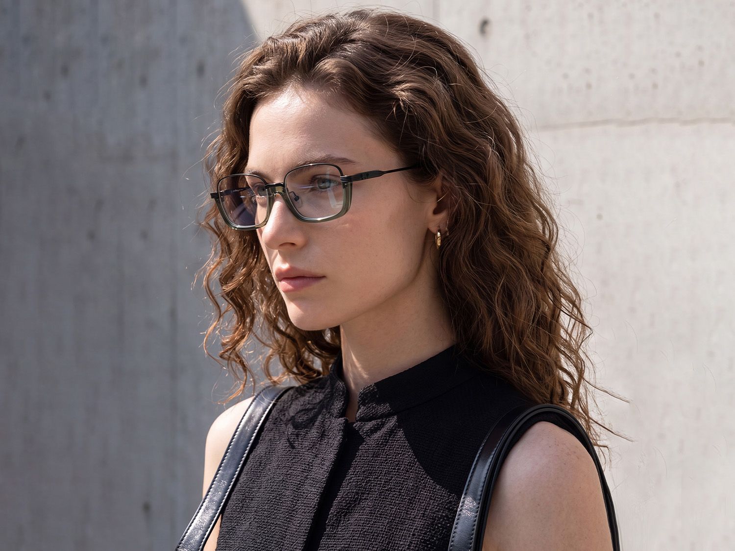 Explore the design story of Basel - Matte Black Visible Wire Rim Frames | Vooglam