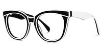 Feivel - Cat Eye Black Eyeglasses | Vooglam Front View