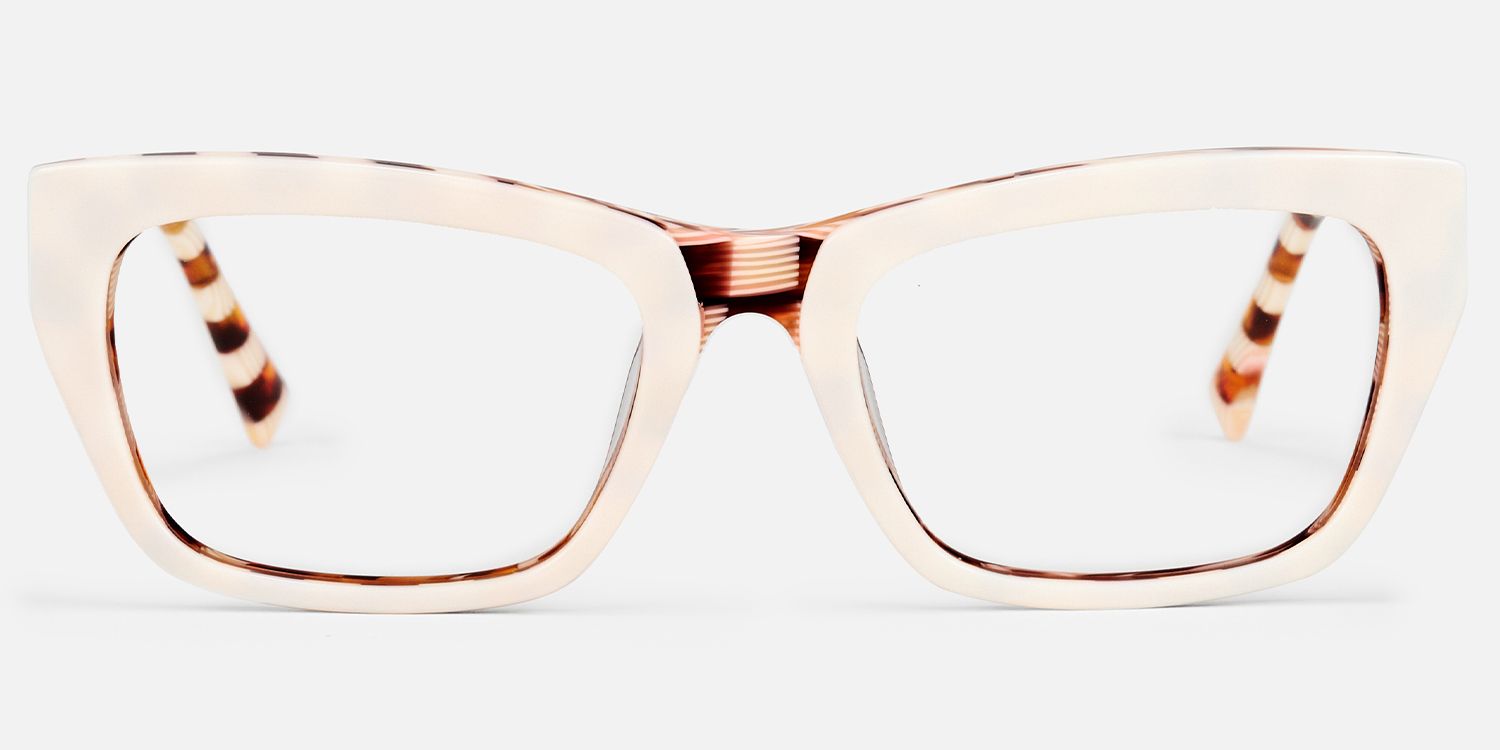 Lola - Rectangle Yellow Eyeglasses product detail 2